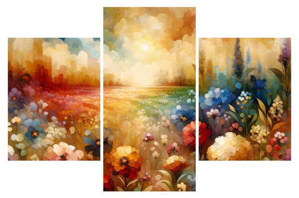 Tablou - Pajiște colorată (90x60 cm)