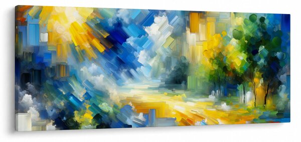 Tablou - Zi însorită abstractă (120x50 cm)