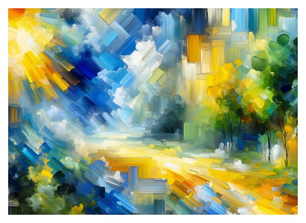 Tablou - Zi însorită abstractă (70x50 cm)