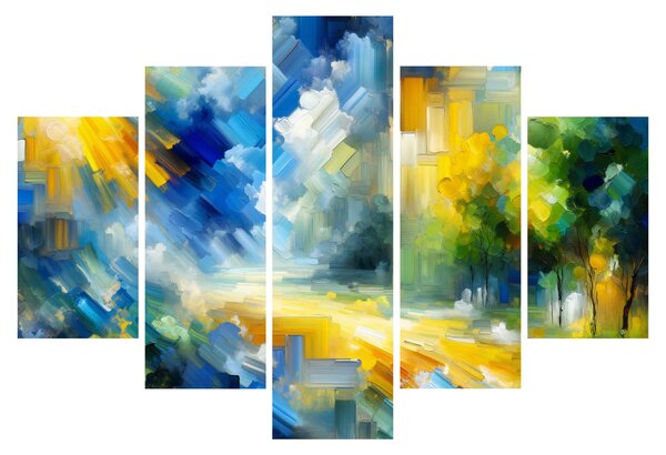 Tablou - Zi însorită abstractă (150x105 cm)