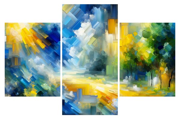 Tablou - Zi însorită abstractă (90x60 cm)
