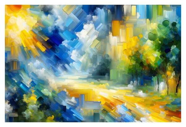 Tablou - Zi însorită abstractă (90x60 cm)
