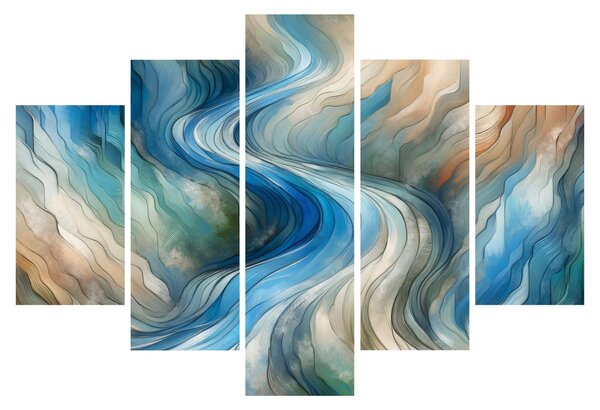Tablou - Curent abstract (150x105 cm)