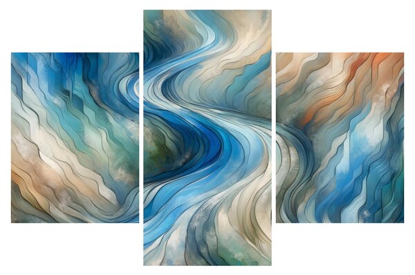 Tablou - Curent abstract (90x60 cm)