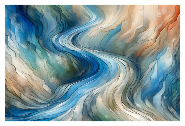Tablou - Curent abstract (90x60 cm)