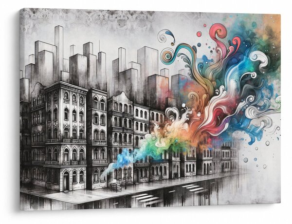 Tablou - Viața industrială (70x50 cm)