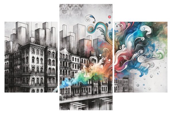 Tablou - Viața industrială (90x60 cm)