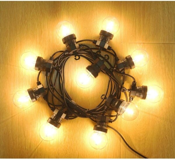Retlux- Ghirlandă decorativă LED pentru exterior GIRLANDA G45 10xE27/230V 8m IP44 alb cald