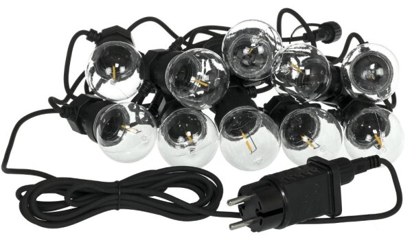Retlux- Ghirlandă decorativă LED pentru exterior GIRLANDA G45 10xE27/230V 8m IP44 alb cald