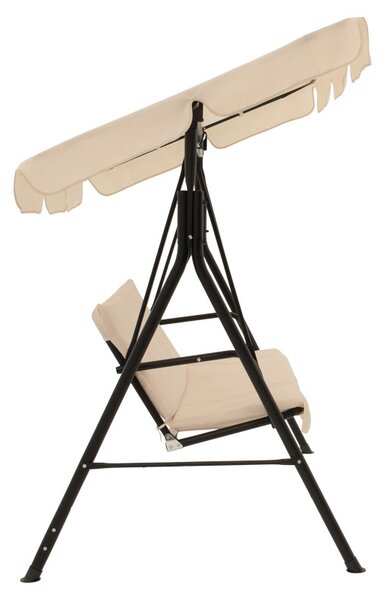 Balansoar de Gradina Model Globo, Bej/Negru, 170x110x153 cm