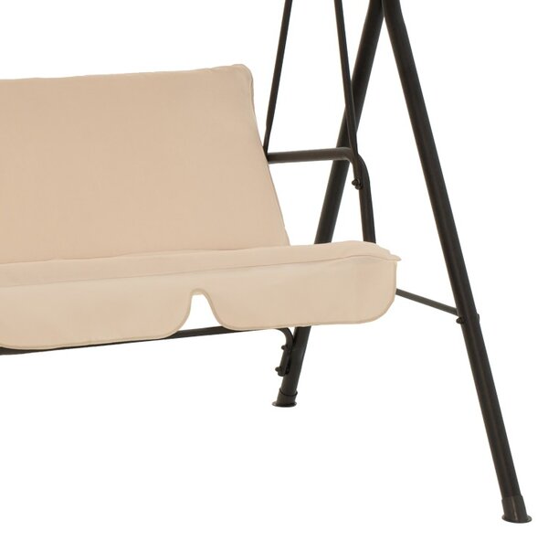 Balansoar de Gradina Model Globo, Bej/Negru, 170x110x153 cm