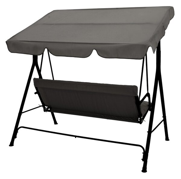 Balansoar de Gradina Model Globo, Gri/Negru, 170x110x153 cm