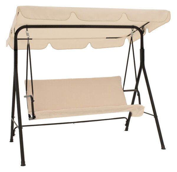 Balansoar de Gradina Model Globo, Bej/Negru, 170x110x153 cm