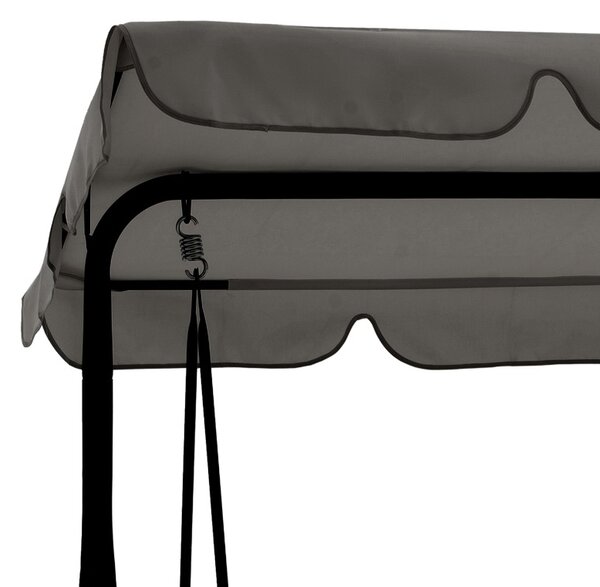 Balansoar de Gradina Model Globo, Gri/Negru, 170x110x153 cm