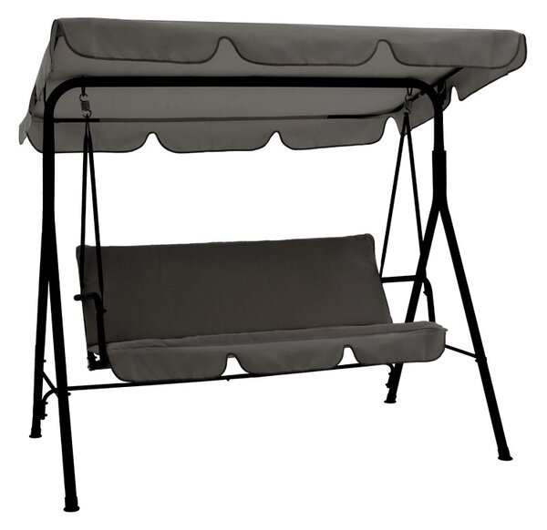 Balansoar de Gradina Model Globo, Gri/Negru, 170x110x153 cm