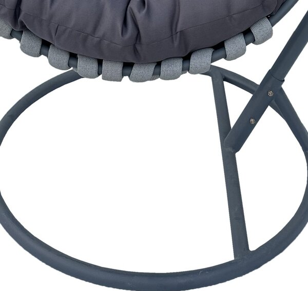 Balansoar de Gradina Model Makito, Gri, 100x105x195 cm