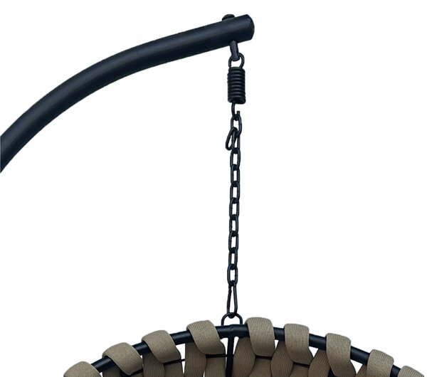 Balansoar de Gradina Model Makito, Bej/Gri, 100x105x195 cm