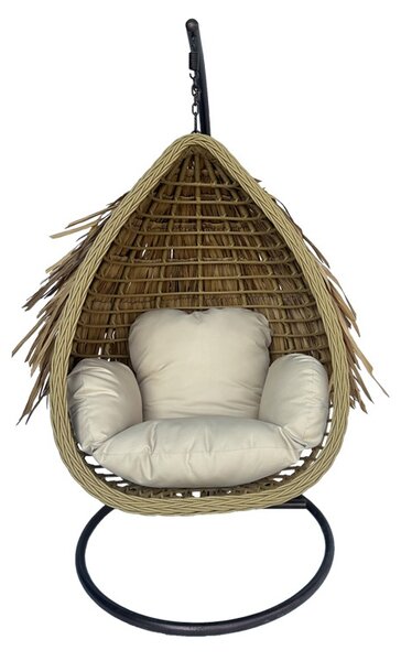 Balansoar de Gradina Model Varur, Natural/Maro , 120x105x195 cm