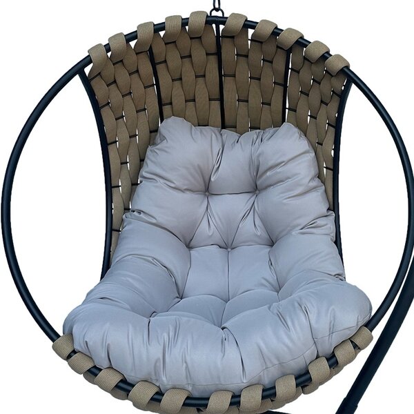 Balansoar de Gradina Model Makito, Bej/Gri, 100x105x195 cm