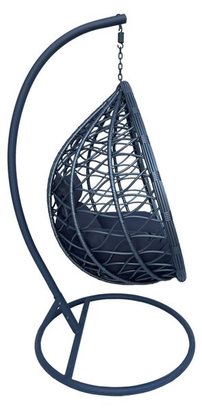 Balansoar de Gradina Model Lyere, Gri, 120x108x195 cm
