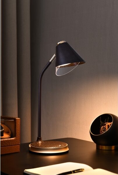 Immax 08971L - Lampă de birou LED reglabilă FINCH LED/9W/12/230V maro/auriu