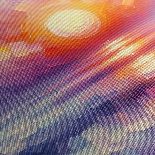 Tablou - Apus de soare artistic colorat (90x60 cm)