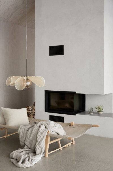 Lustră pe cablu Markslöjd 108659 STYRKA 1xE27/40W/230V d. 63 cm bej