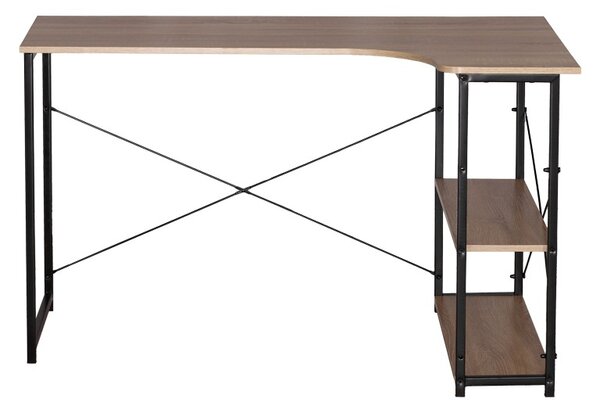 Birou de colt Merlin, Pako World, Stejar, 120x73x75 cm