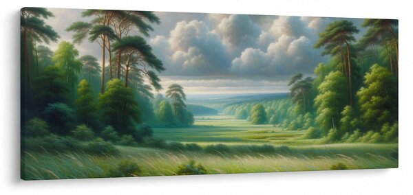 Tablou - Peisaj verde (120x50 cm)