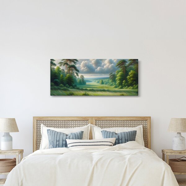 Tablou - Peisaj verde (120x50 cm)