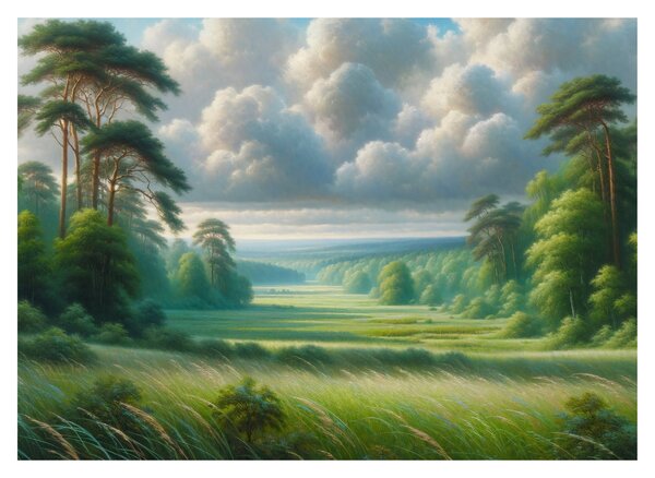 Tablou - Peisaj verde (70x50 cm)