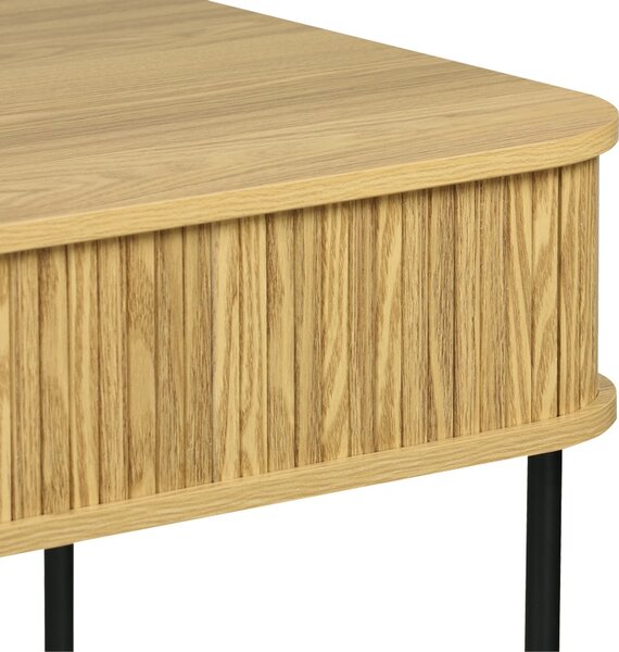Birou Scandi, Pako World, MDF/Metal, Natural, 120x60x76 cm