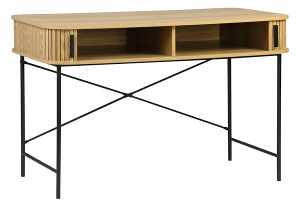 Birou Scandi, Pako World, MDF/Metal, Natural, 120x60x76 cm