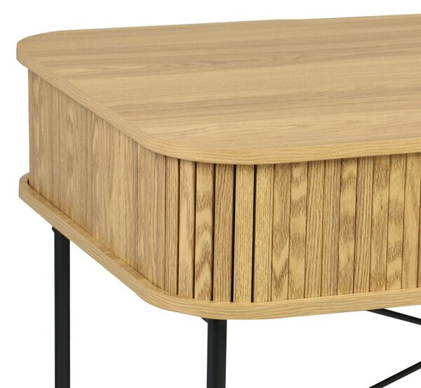 Birou Scandi, Pako World, MDF/Metal, Natural, 120x60x76 cm