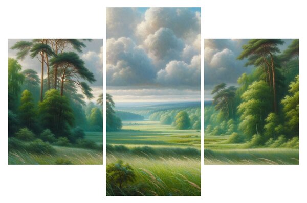 Tablou - Peisaj verde (90x60 cm)
