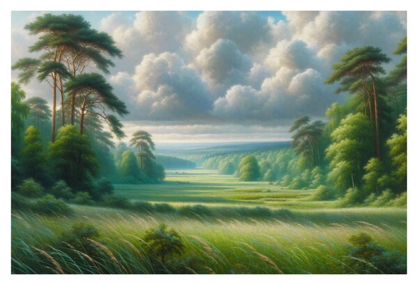 Tablou - Peisaj verde (90x60 cm)