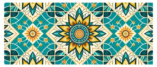 Tablou - Model turcoaz (120x50 cm)