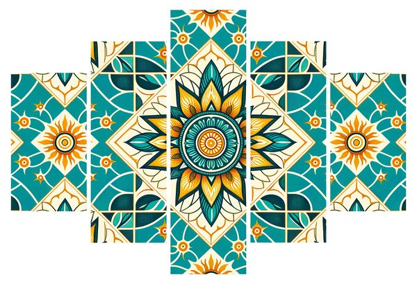 Tablou - Model turcoaz (150x105 cm)