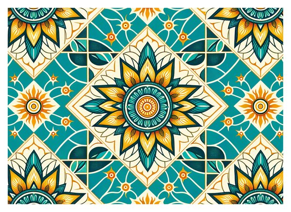 Tablou - Model turcoaz (70x50 cm)