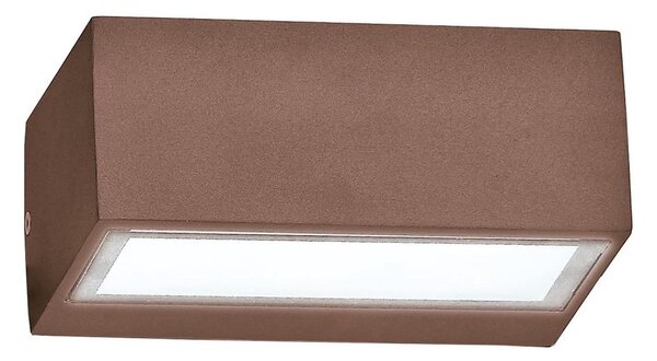 Ideal Lux - Aplica de perete pentru exterior TWIN 1xG9/28W/230V IP44 maro
