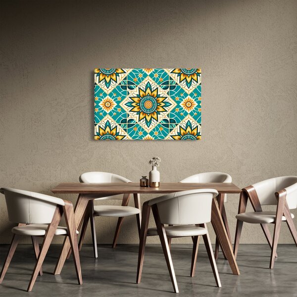 Tablou - Model turcoaz (90x60 cm)