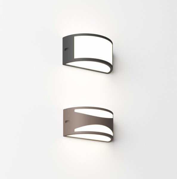Ideal Lux - Aplică de exterior REX 1xE27/60W/230V IP44 maro
