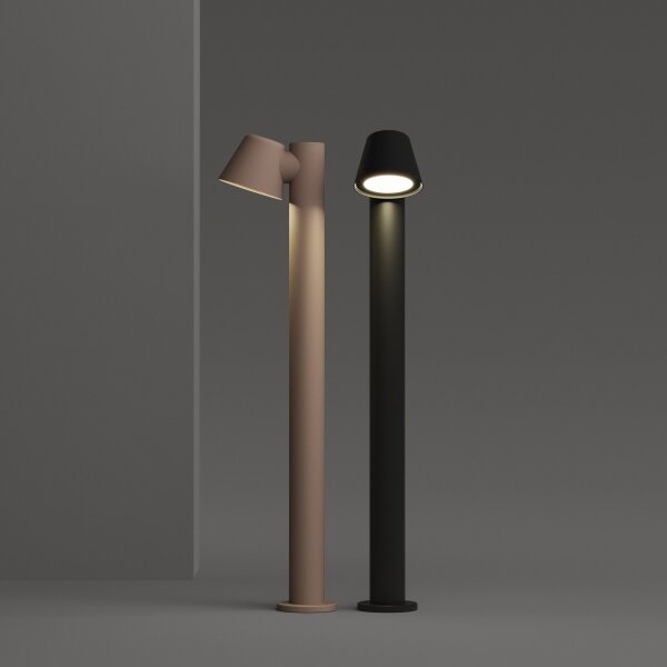 Ideal Lux - Lampă de exterior GAS 1xGU10/35W/230V 80 cm IP43 maro