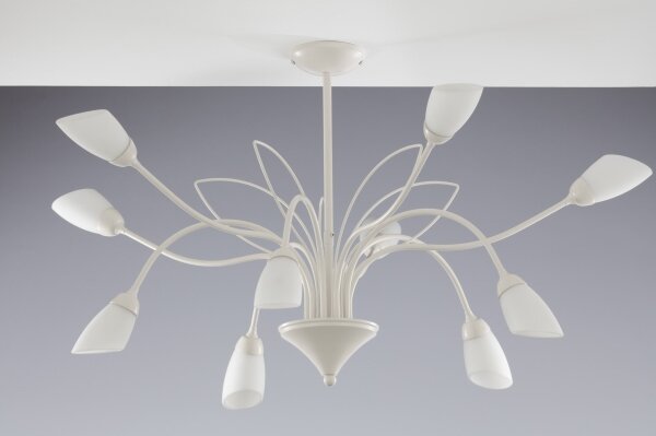 Jupiter 2061 - Lustra pe tijă GLORIOSA, 10xG9/14W/230V, crem