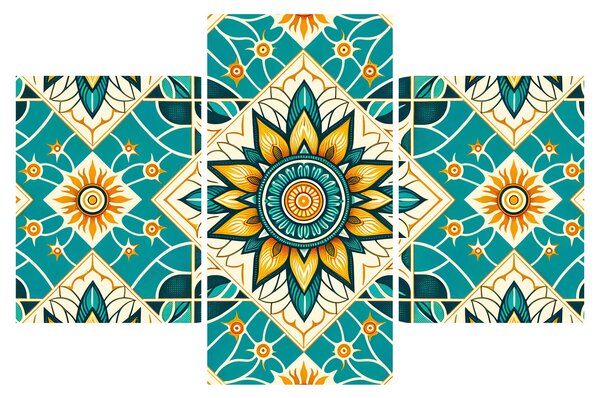 Tablou - Model turcoaz (90x60 cm)