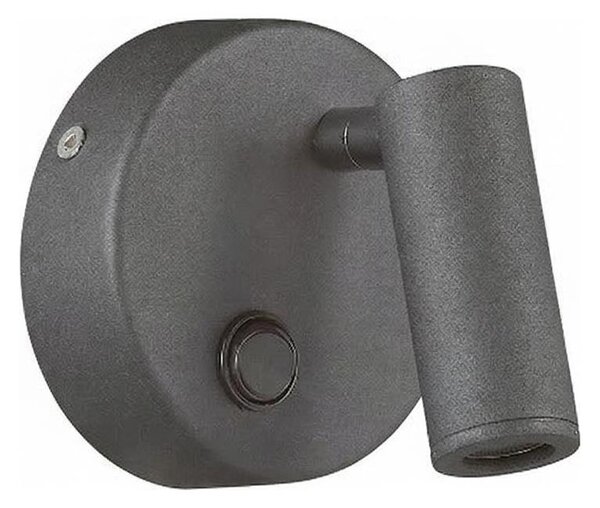 Ideal Lux - Aplica spot LED de perete PAGE, 3W, 230V, CRI 90, negru