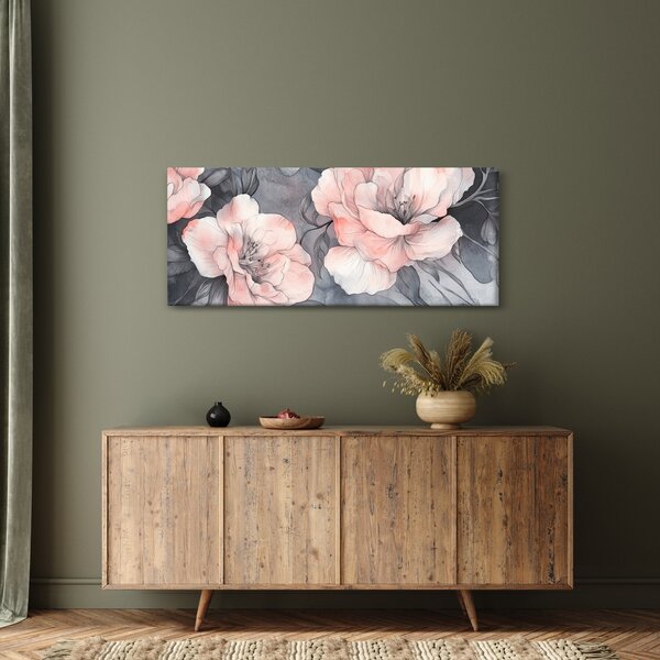 Tablou - Schiță de flori (120x50 cm)