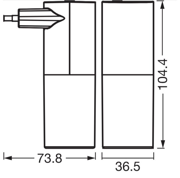 Osram - Lampă de veghe LED LUNETTA cu senzor de amurg, LED/0,2W/230V, negru