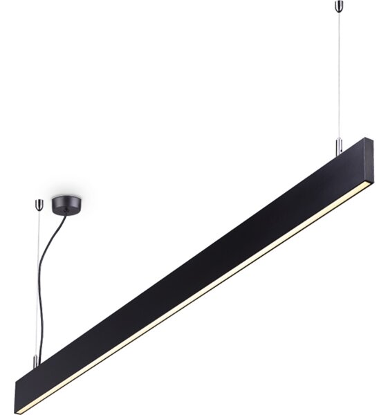 Ideal Lux - Lustră LED suspendată LINUS, 32W, 230V, 3000K, CRI 90, 120 cm, negru