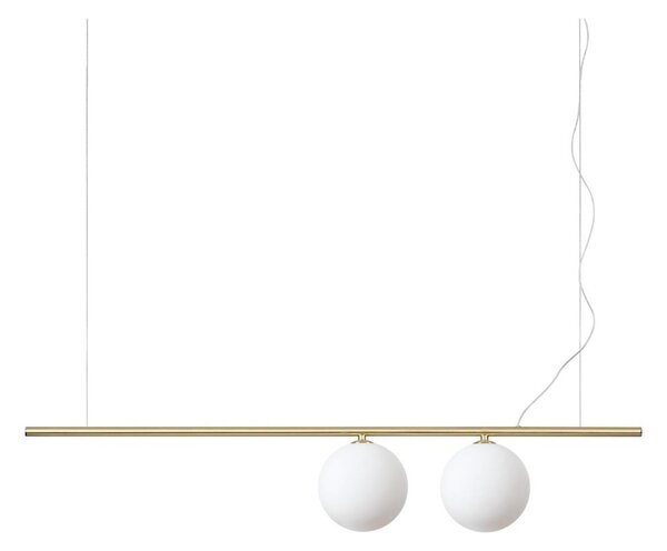 Ideal Lux - Pendul LED PERLINE pe cablu, 2x G9, 3W, 230V, auriu